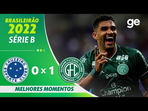 CRUZEIRO 0 X 1 GUARANI | MELHORES MOMENTOS | 36ª RODADA BRASILEIRÃO SÉRIE B 2022 | ge.globo