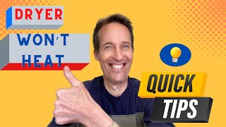 GE Gas Dryer Won't Heat - Fixed