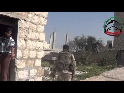 استهداف  قوات النظام براجمة صواريخ كاتيوشا من قبل كتيبة شهداء الحرية في محافظة إدلب