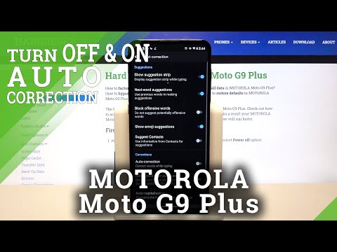MOTOROLA Moto G9 Plus and Auto-Correction Option – Keyboard Features