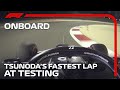 Yuki Tsunoda's Fastest Lap At 2021 Pre-Season Testing