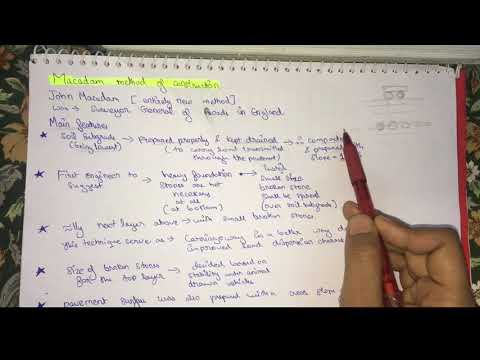 Macadam method of construction | part 3 |