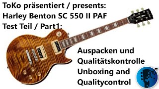 Video thumbnail for Harley Benton SC 550 II PAF Test Teil1: Auspacken und Qualitätskontrolle in 20 Minuten. by KowasMusic