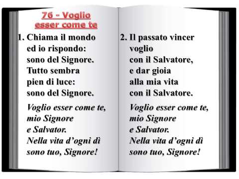 76 Voglio esser come te - Innario Chiesa Cristiana Avventista del Settimo Giorno 2014