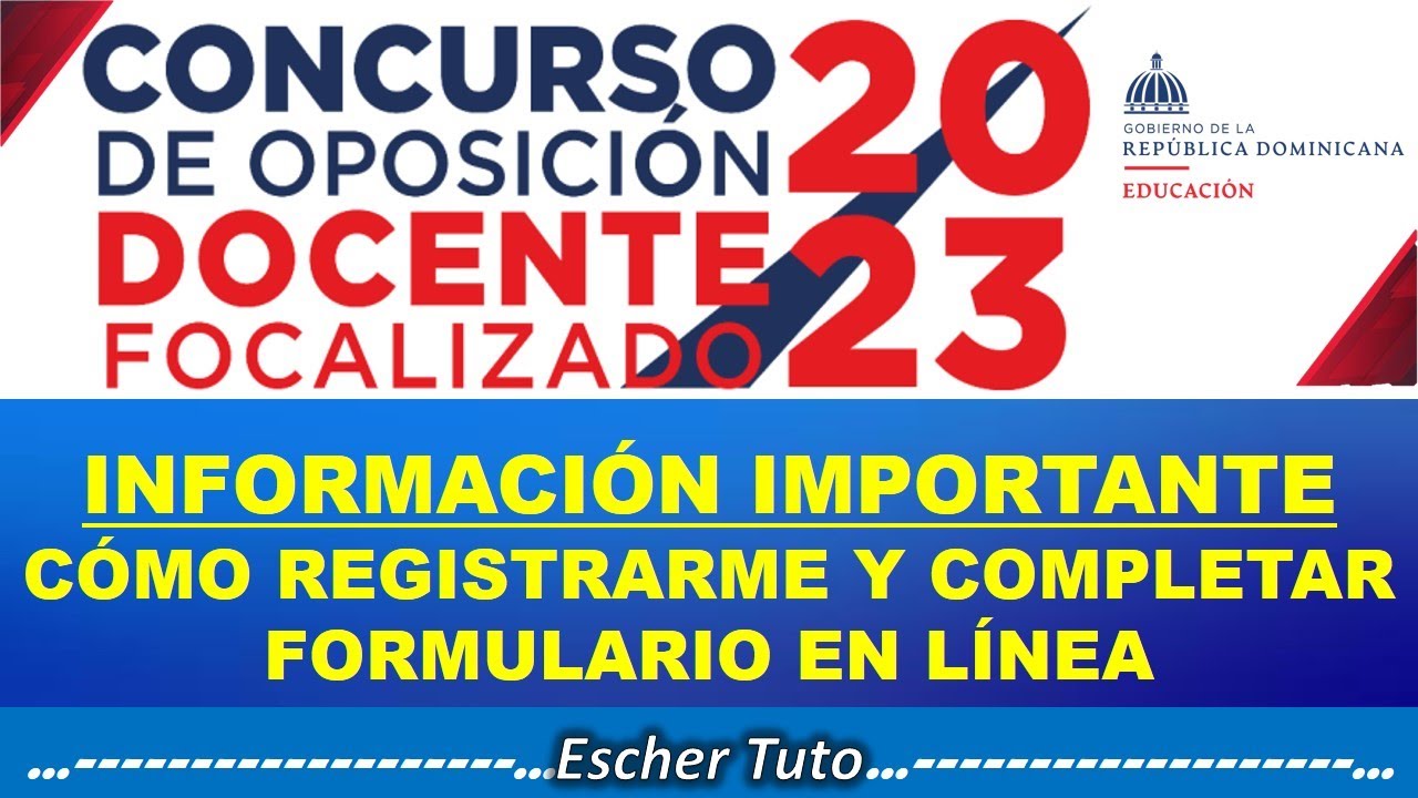 Inscripción | subida de documentos PDF a Plataforma | Concurso de Oposición Docente Focalizado 2023