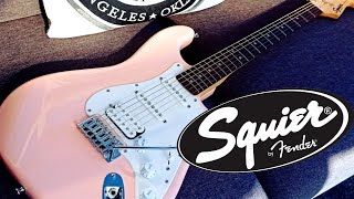 Video thumbnail for Squier By Fender FSR Bullet Stratocaster HSS Shell Pink Review by The Guitar Manifesto