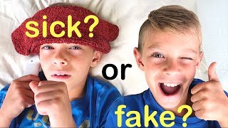 KIDS FAKE SICK to SKIP SCHOOL!