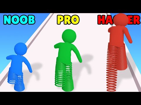 NOOB vs PRO vs HACKER in Spring Legs Runner