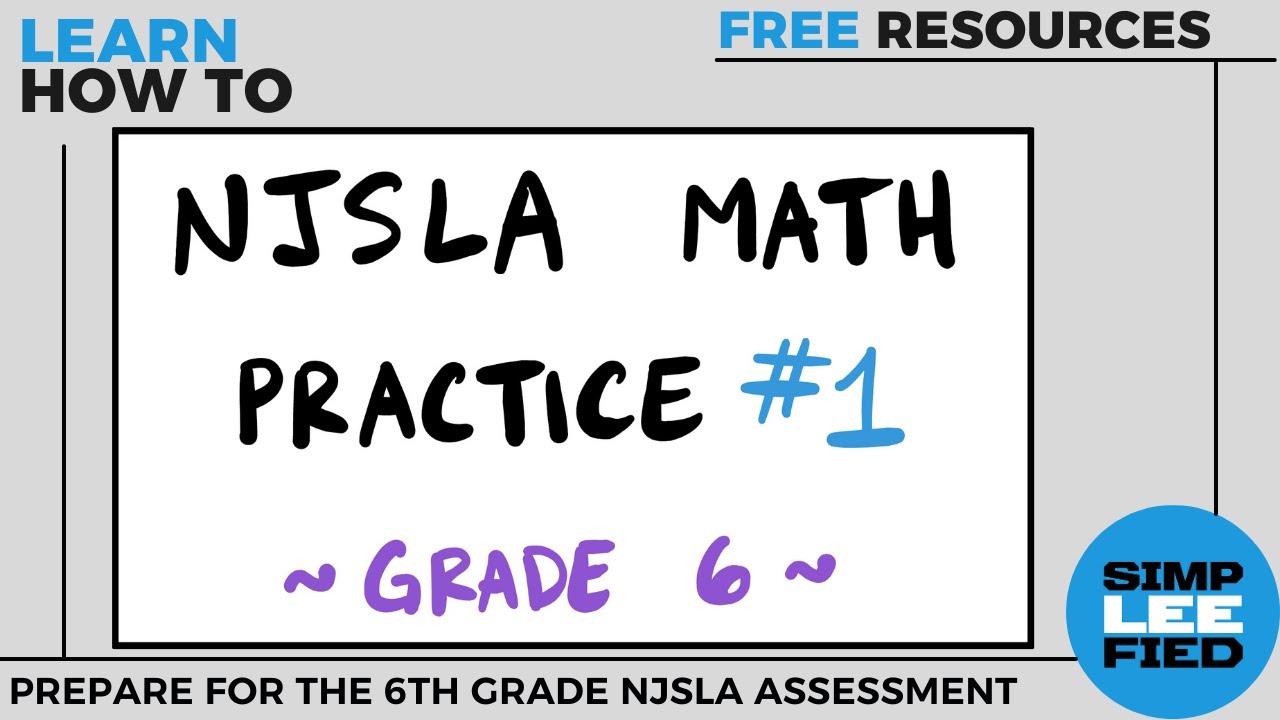 NJSLA- Grade 6 Math Review #1 [PDF & Answer Key Link in Description]