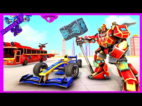 Multi Robot Car Game: Formula Car Robot Transform Android gameplay
