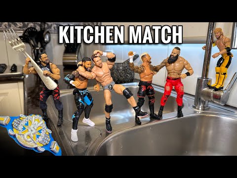 Kitchen 6-Man Elimination WWE Action Figure Match - Multiversal Championship
