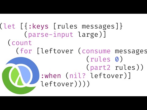 Advent of Code 2020 Day 19 Monster Messages in Clojure (rest vs. next, empty sequence vs. nil)