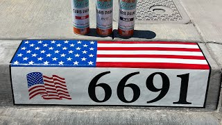 Full video! Watch until the end. #curbpainting #arenascurbappeal #curbappeal #asmr #howto