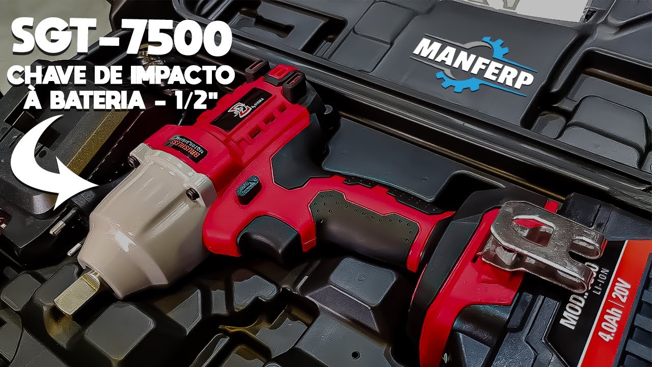(Review) Chave de Impacto à Bateria 1/2 | SGT-7500 - Sigma Tools |  MANFERP COMERCIAL 🔧