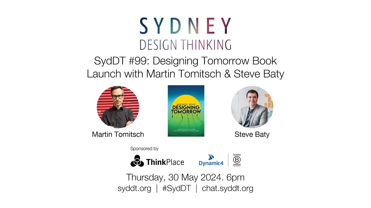 SydDT #99: Designing Tomorrow Book Launch with Martin Tomitsch & Steve Baty