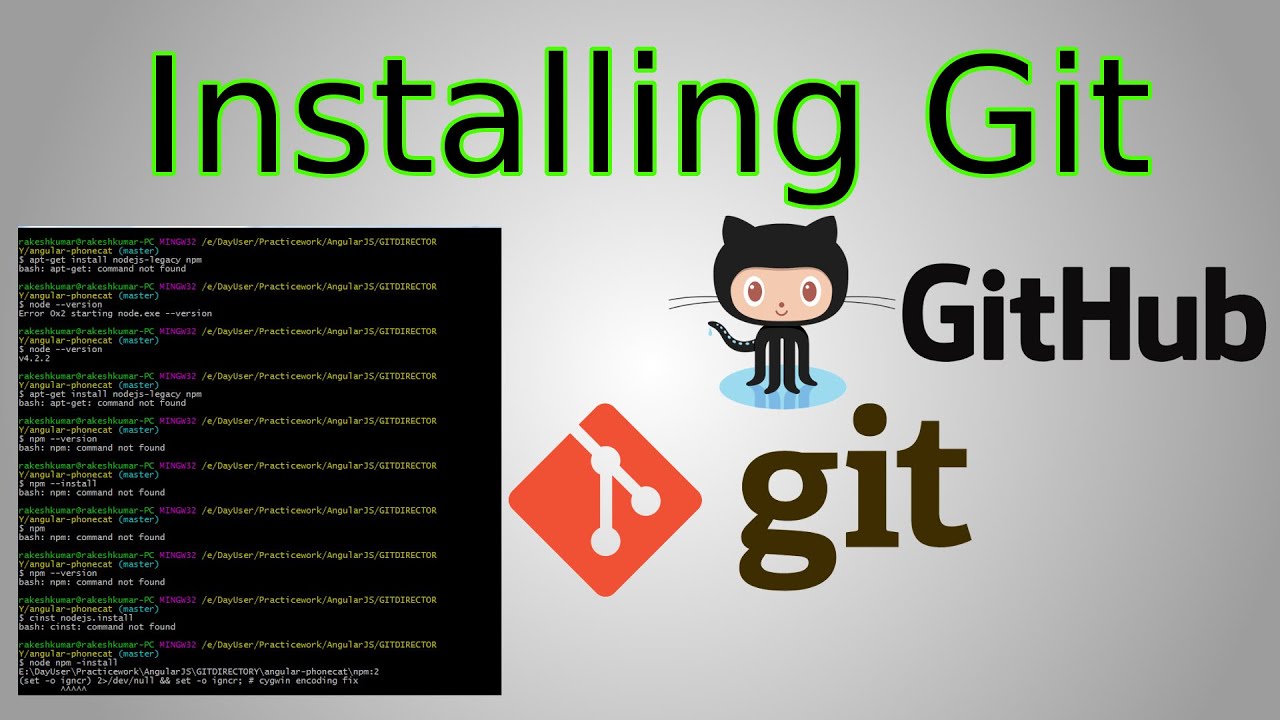 How to Download / Install Git & GitHub Desktop (Git Beginner Tutorial, first commit)