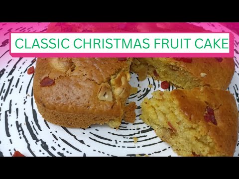 "Classic Christmas Fruit Cake | A Holiday Delight Full of Festive Flavors!"
