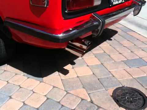 1970 240z Vintage Ansa exhaust sound