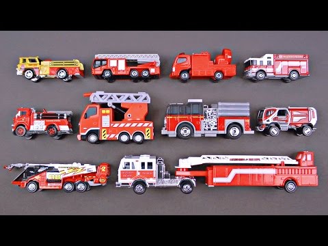 Best Learning Fire Trucks, Fire Engines for Kids - #1 Hot Wheels, Matchbox, Tomica トミカ Toy Cars