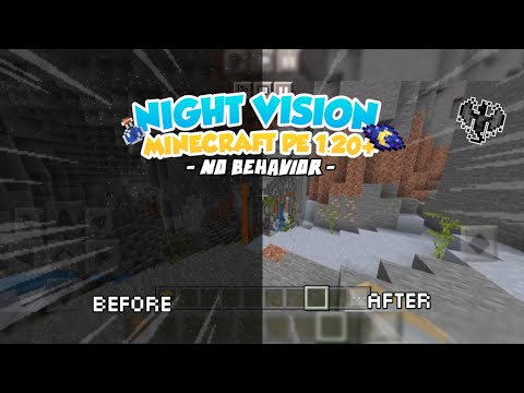 Mind-Blowing Night Vision in Minecraft PE 1.20+!