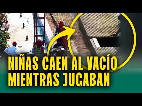 Menores caen al vacío mientras jugaban y se rompen la cabeza: Una de ellas lucha por su vida