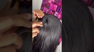 Watch me Pluck the PERFECT part on a Wig #shorts #wigs