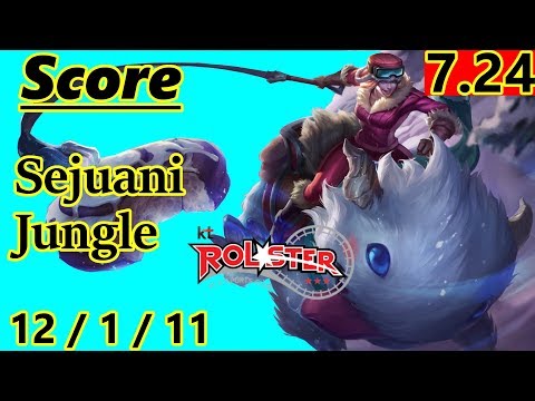 KT Score as Sejuani Jungle - S7 Patch 7.24 - Korean Challenger - Full Gameplay
