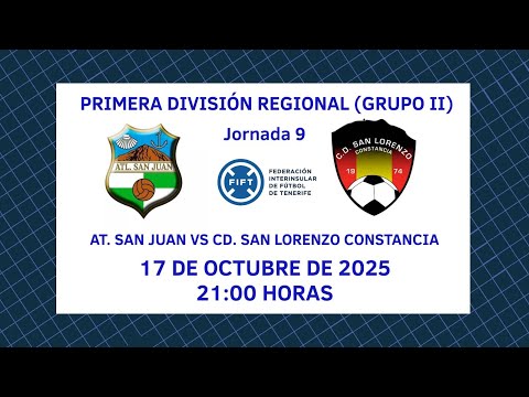 Directo | Tenerife | Primera División Regional: Atlético San Juan - CD San Lorenzo Constancia
