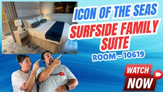 Icon of the Seas Room Tour | Surfside Family Suite 697 with Balcony Review