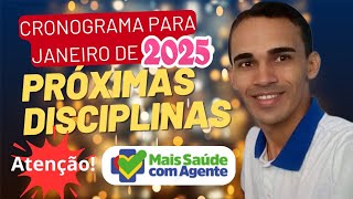 Cronograma do curso técnico para janeiro | Próxima disciplina | Conselho especial