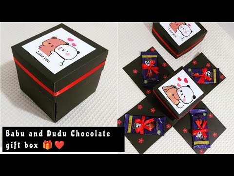 Handmade Chocolate Gift Box , Babu and Dudu Cute chocolate box 🎁#chocolategiftbox #daraz #giftideas
