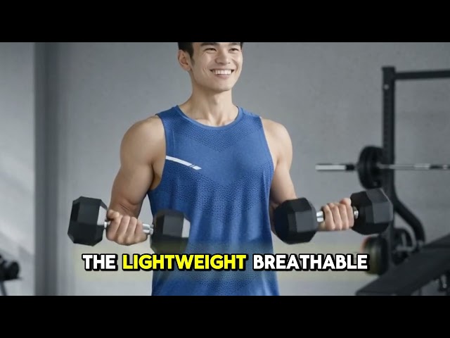 Vídeo relacionado con Hombre Atlético Entrenamiento Camisetas sin Mangas Sin Mangas Musculación Camisetas para Correr Entrenamiento Secado rápido Gimnasio Ropa Deportiva Azul M