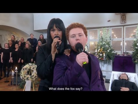 Singing “What does the fox say” in “funeral”
