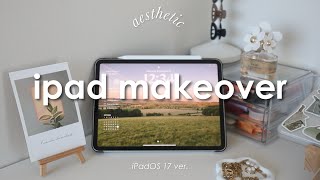 ✨aesthetic✨ iPadOS 17 lockscreen & homescreen setup (+ what’s in my iPad) 🤍