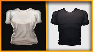 HOW TO PAINT/DRAW REGULAR CLOTHES with those perfect folds  ( shirt Art tutorial with Photoshop)