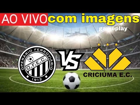 CRICIÚMA X OPERÁRIO PR BRASILEIRÃO SÉRIE B 25 RODADA gameplay realista pes 21 ps5