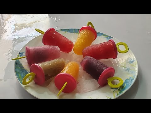 How to make Fruit Ice - Popsicles / Home made Ice - Candies .