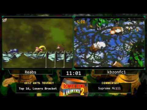 Reabs vs kbzonfc1 - Donkey Kong Country 2 Any % Tournament 2016