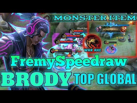 MONSTERKILL, Build Marksman BRODY Top Global BRODY by FremySpeedraw Gameplay - MOBILE LEGENDS