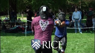 Sword fighting draws student attention to Rice’s history programs