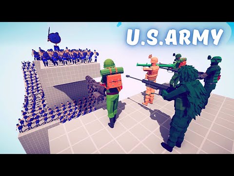 US ARMY SOLDIER vs 100x UNITS | Totally Accurate Battle Simulator TABS
