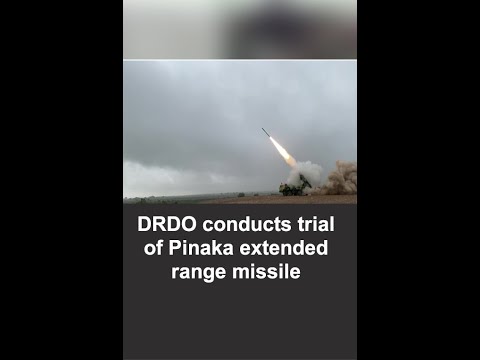 DRDO conducts trial of Pinaka extended range missile | #Shorts