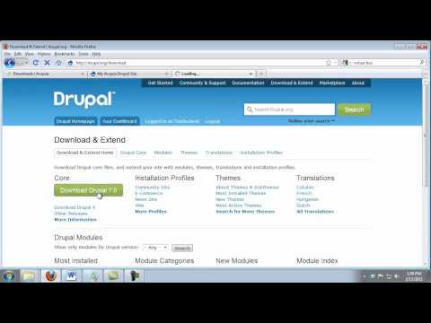 comment installer drupal