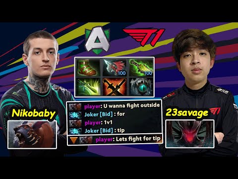 23savage Terrorblade 12K MMR vs Alliance Stack Nikobaby Handsken Dota 2 Server EU Pro Gameplay