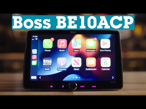 Boss BE10ACP floating-screen car stereo | Crutchfield