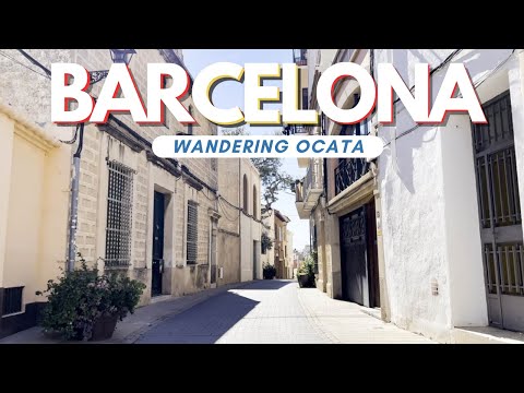 Hidden Tranquility: Exploring the Backstreets of Ocata, Barcelona Spain 🌊 4K Walking Tours