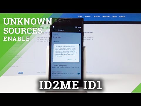 How to Allow Unknown Sources in ID2ME ID1 - Enable Apps Installation