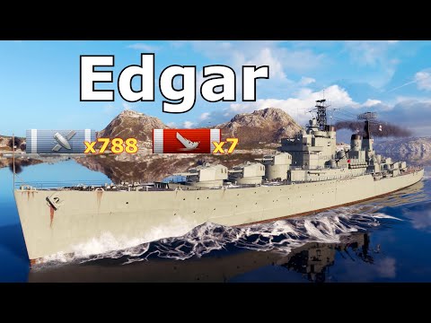 World of WarShips Edgar - 7 Kills 330K Damage
