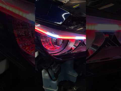 Infiniti Q70 custom headlights RGB #Q70 #Q60 #Q50 #customheadlights #rgb #lightingtrendz #qcbcustomz