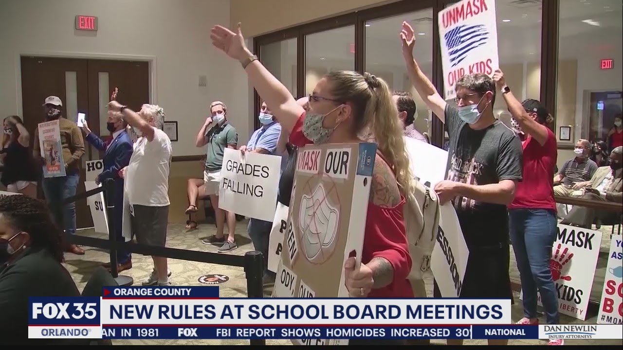 New rules at Orange County School Board meetings